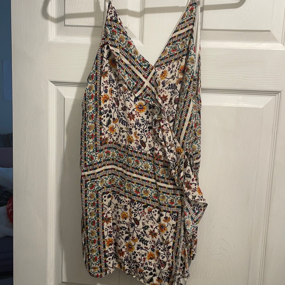 Urban outfitters wrap front romper
